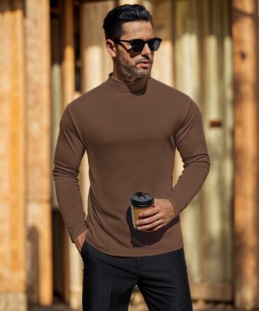 Mens Long Sleeve T-shirt Top