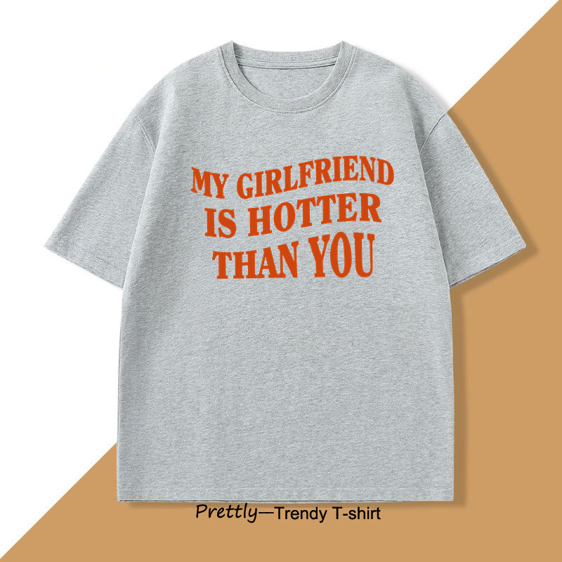 Mens T-shirt With English Letter Print - Image 3