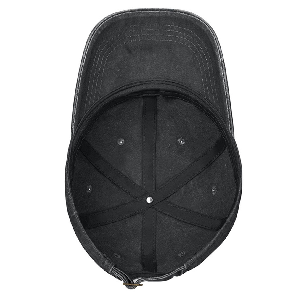 Black The Garden Father Hat For Men, Funny Adjustable Cotton Embroidered Gardeners Dad Baseball Cap - Image 2