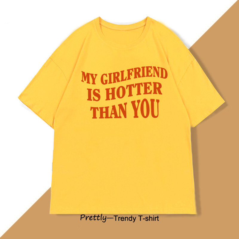 Mens T-shirt With English Letter Print - Image 8