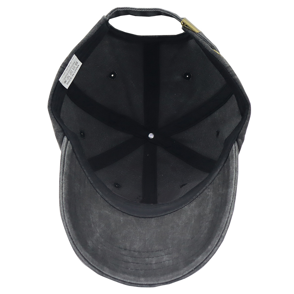 Black The Garden Father Hat For Men, Funny Adjustable Cotton Embroidered Gardeners Dad Baseball Cap - Image 3