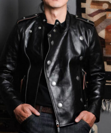 Springautumn Turn-down Collar Biker Leather Jacket