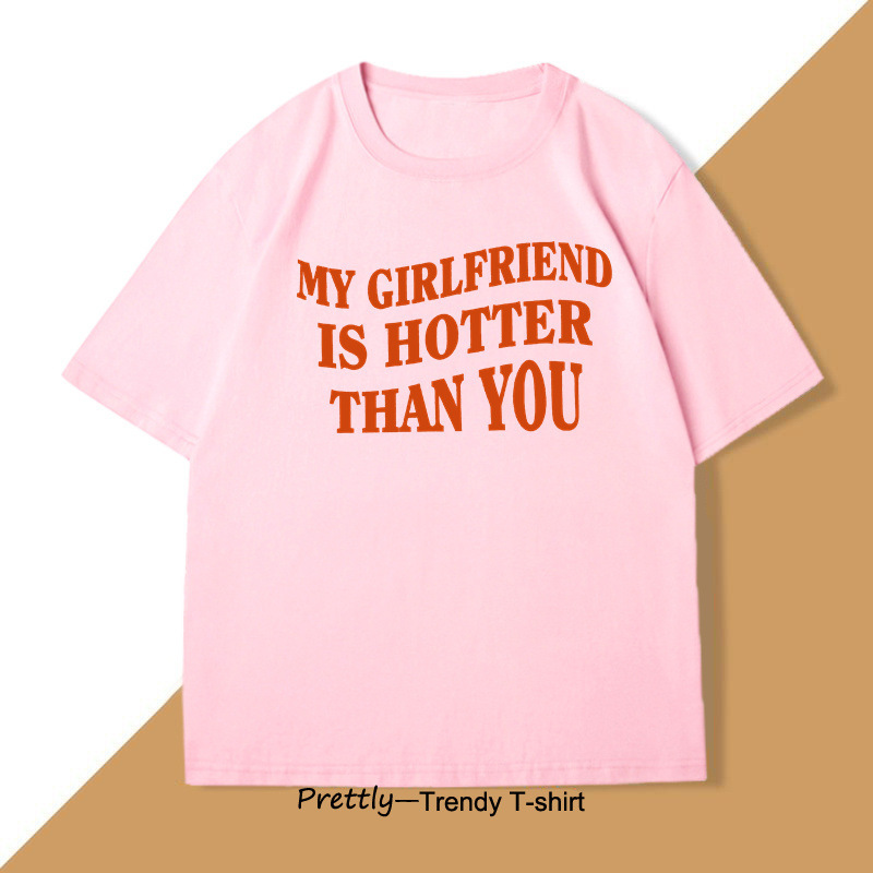 Mens T-shirt With English Letter Print - Image 5