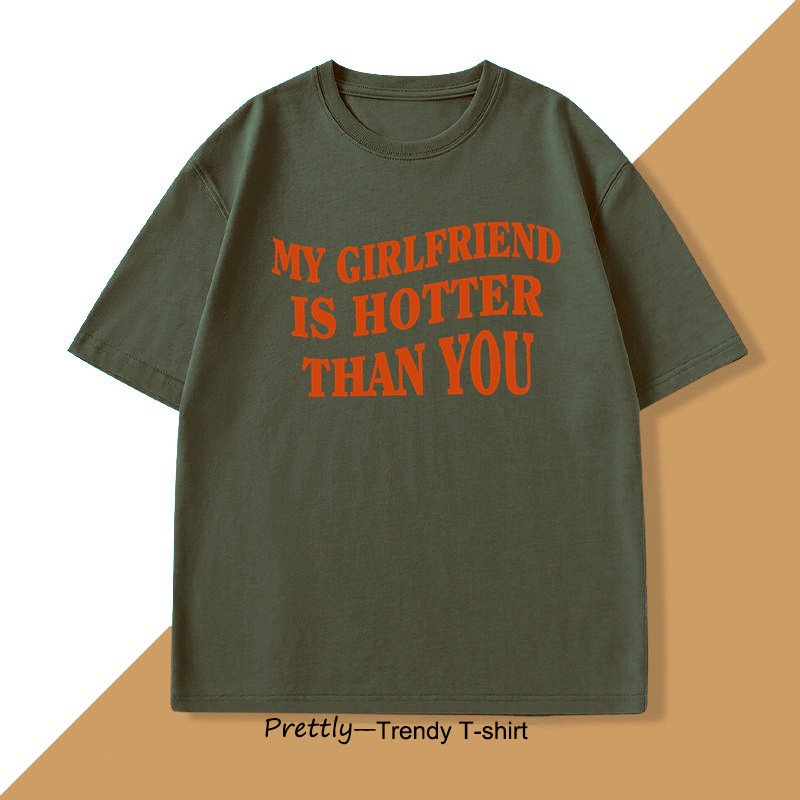 Mens T-shirt With English Letter Print