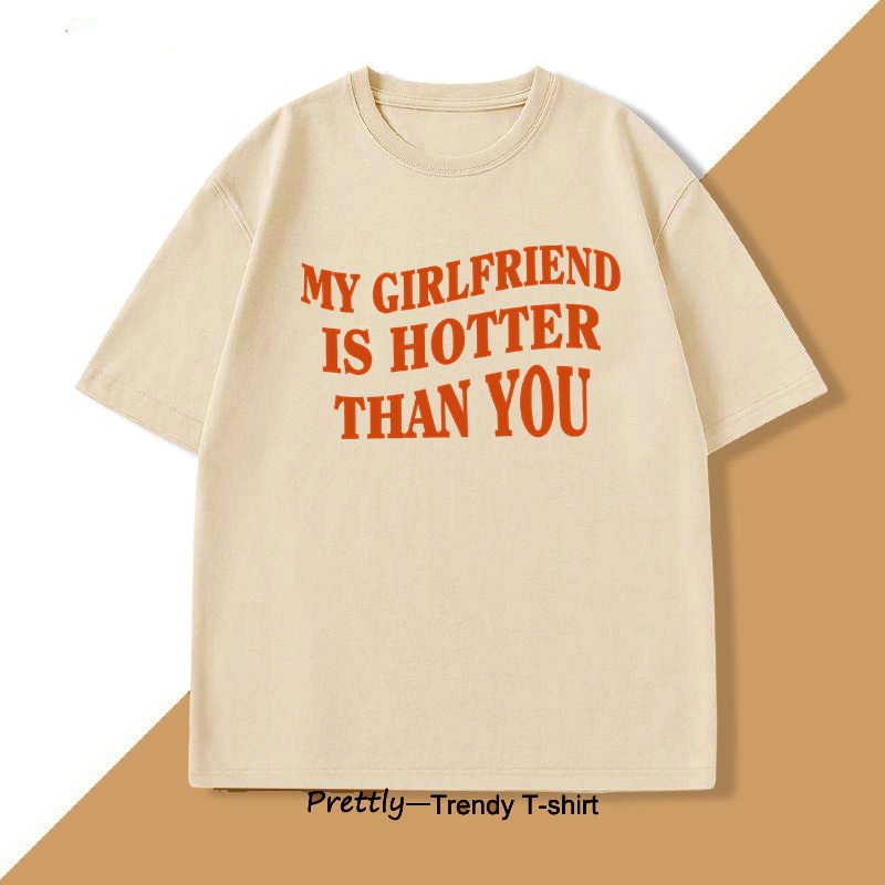 Mens T-shirt With English Letter Print - Image 4