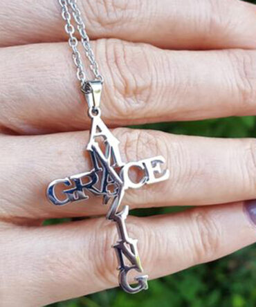 Cross Letter Stainless Steel Necklace