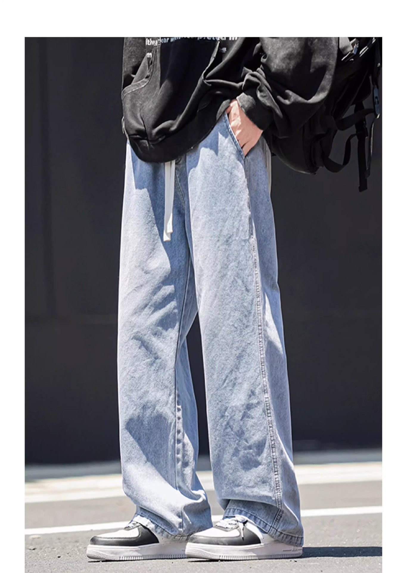 Straight-leg Relaxed-fit American-style Mens Jeans - Image 7