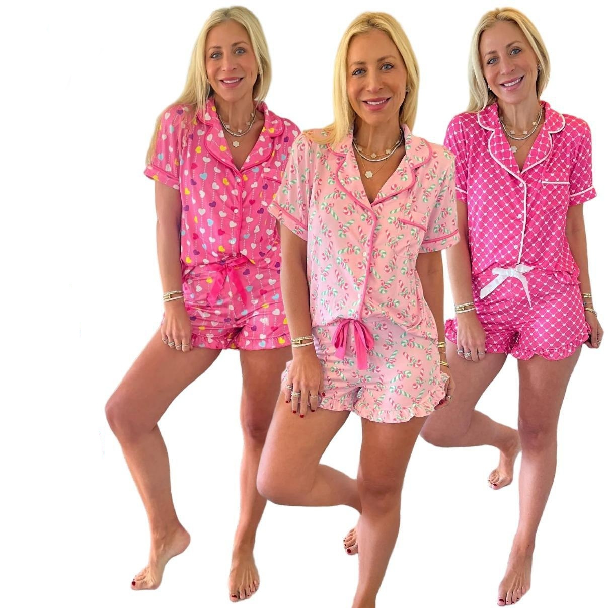 Simple Relaxed Fit Womens Loungewear Pajama Set - Image 2
