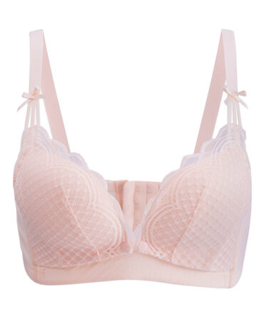 Postpartum Nursing Bra, Gather Lace Bra, No Underwire Bra