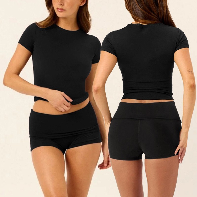 Long-sleeved Yoga Clothes And Small Round Neck Exercise - Image 5