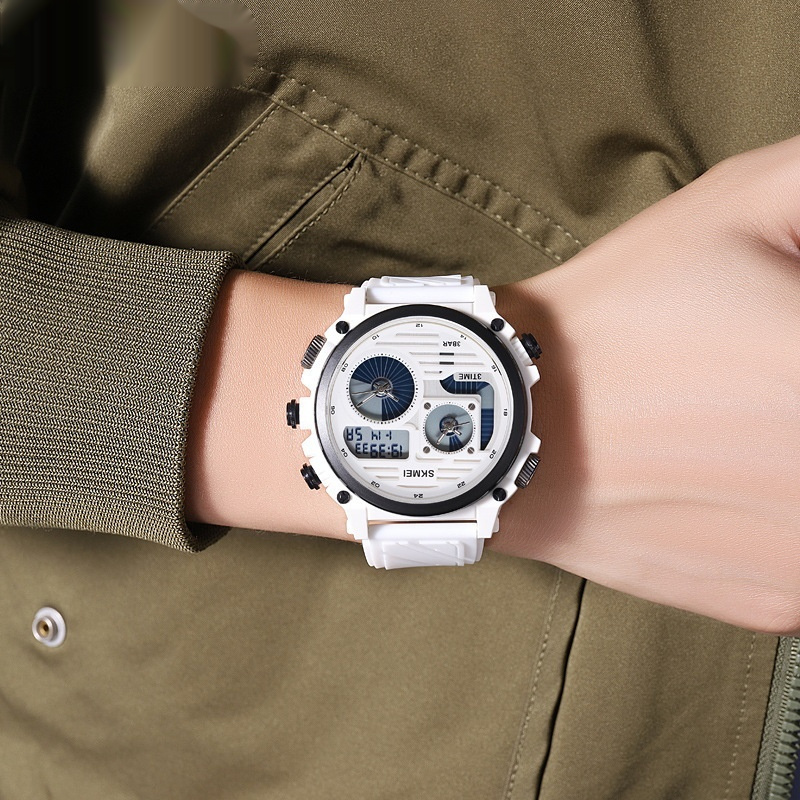 Mens Outdoor Exploration Multi-Function Waterproof Silicone Paracord Watch - Image 2