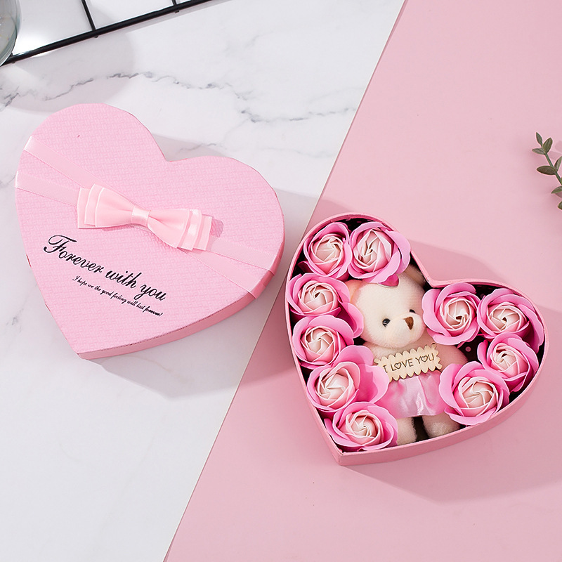 Heart-shaped Rose Red Gift Box New Year Christmas Gift Box Valentine's Day Christmas Gift Mother's Day Birthday Gift - Image 6