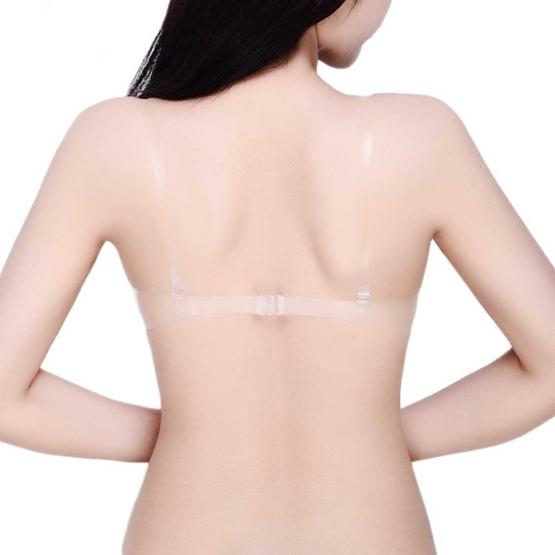 Full Transparent Underwear Female Invisible Bra Bra Sexy Ultra-Thin See-Through Bra Tpu No Steel Ring Bra - Image 4