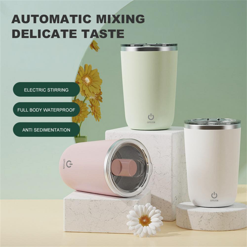 350ml Automatic Self Stirring Mug Coffee Milk Juice Mixing Cup Electric Stainless Steel Lazy Rotating Mug Magnetic Stirring Cup Kitchen Gadgets - Image 3