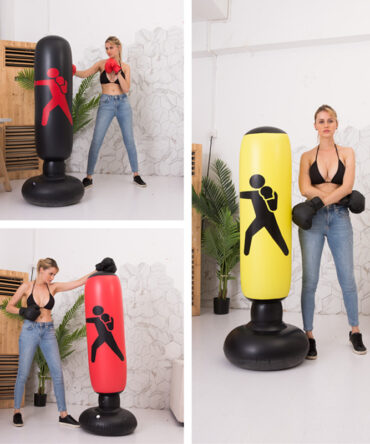 Fitness Inflatable Boxing Column Fighting Column Sandbag Vertical Venting Toy