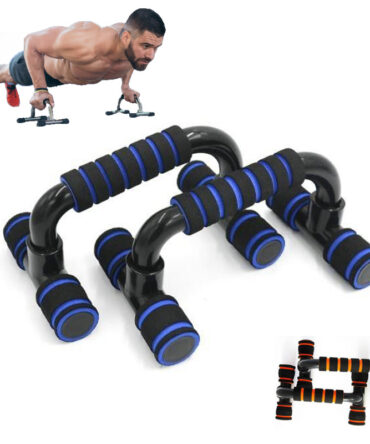 H-shaped Push-up Stand Sponge Hand Grip ABS Fitness Chest Training Grip Bar Fitness Exercise Trainer