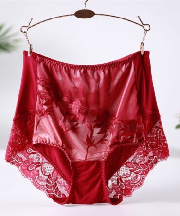 Embroidered modal high waist panties