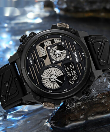 Mens Outdoor Exploration Multi-Function Waterproof Silicone Paracord Watch
