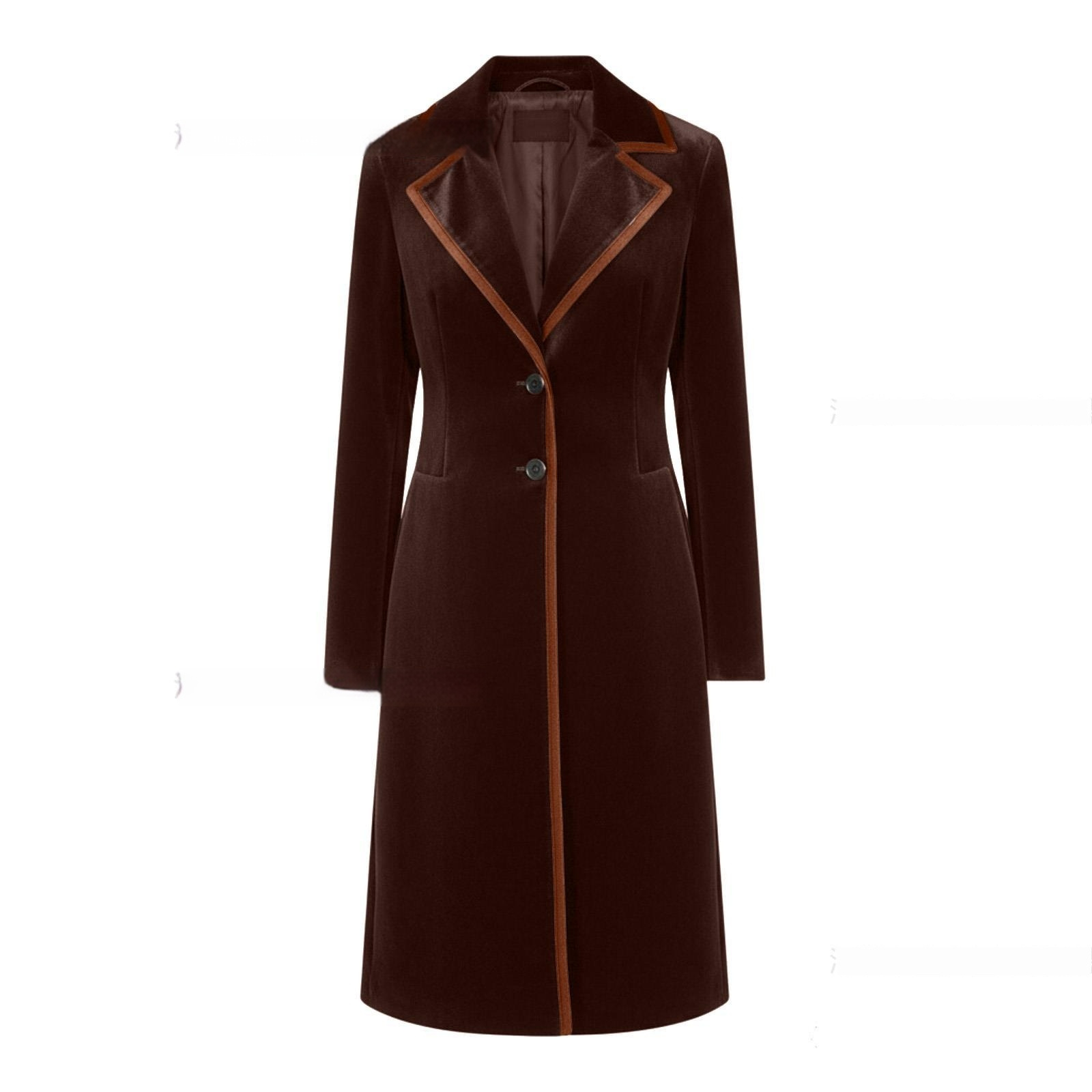 Stylish And Sophisticated Velvet Coat For Women - Image 8