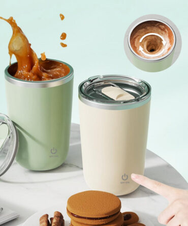 350ml Automatic Self Stirring Mug Coffee Milk Juice Mixing Cup Electric Stainless Steel Lazy Rotating Mug Magnetic Stirring Cup Kitchen Gadgets