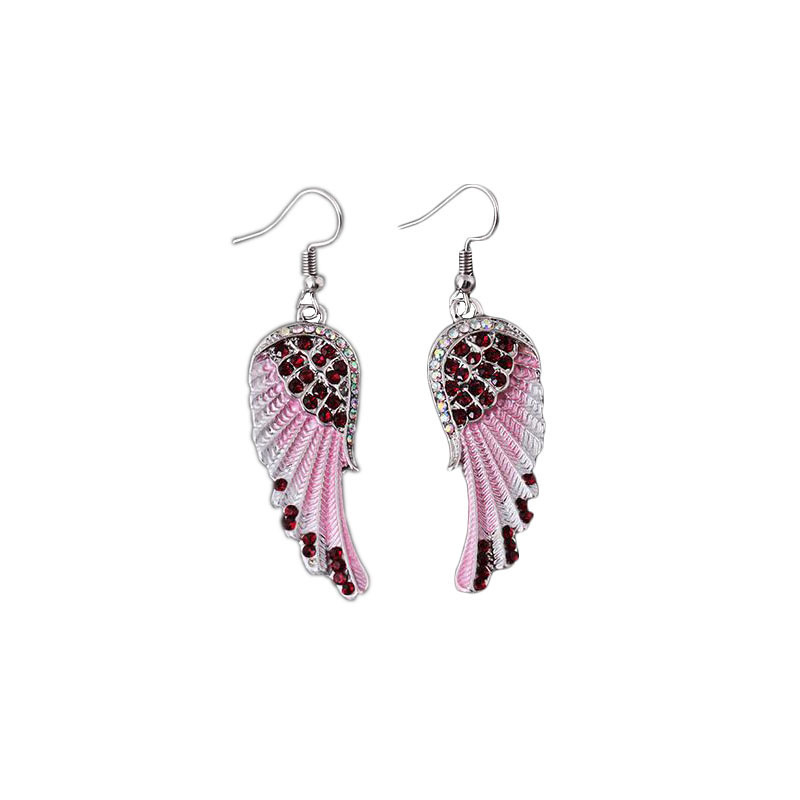 Fashion Angel Wings with Diamond Earrings - Image 4