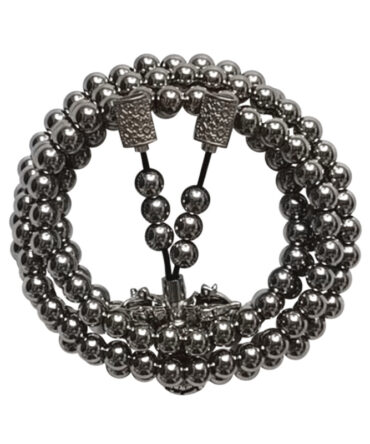 Stainless steel thunderbolt beads necklace