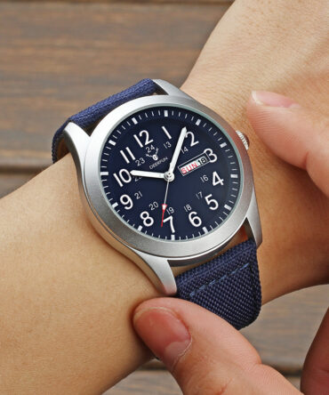 Classic Men's Nylon Canvas Waterproof Sports Watch