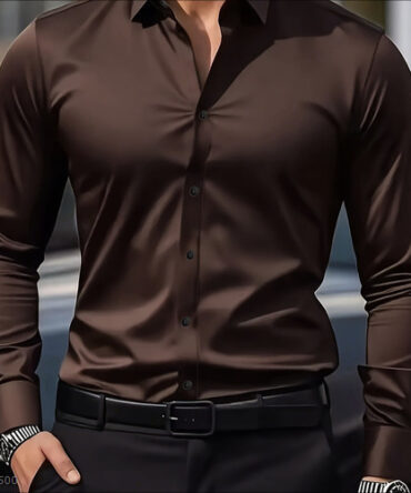 Mens Casual Breathable, Quick-Drying Resort Shirt