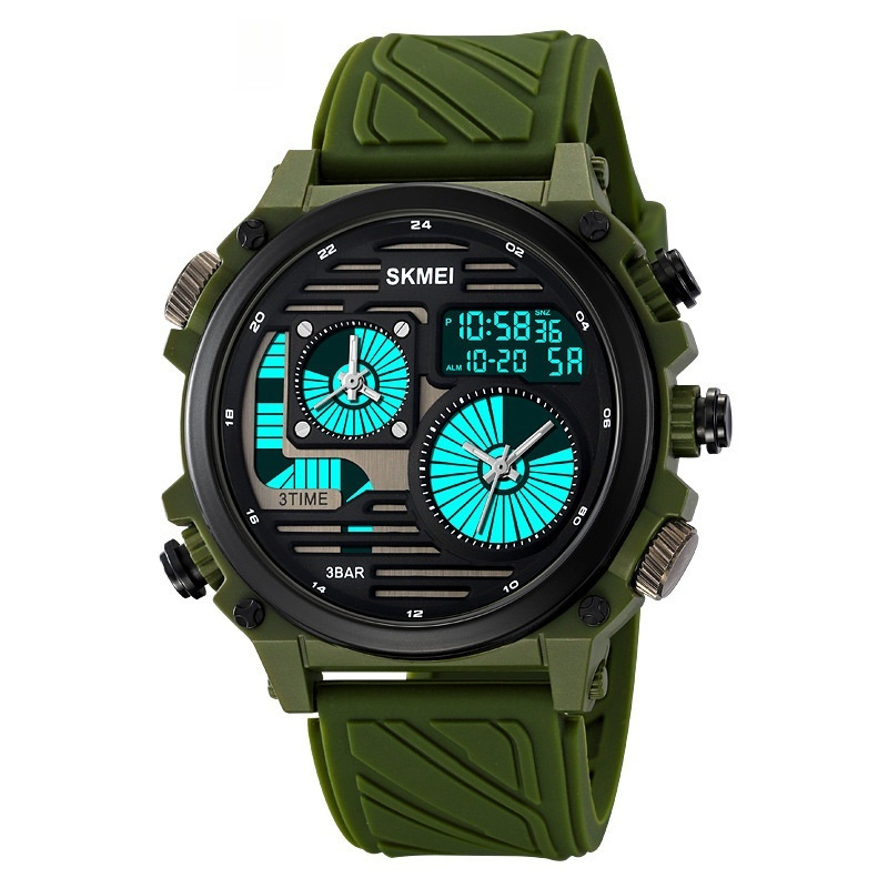 Mens Outdoor Exploration Multi-Function Waterproof Silicone Paracord Watch - Image 4