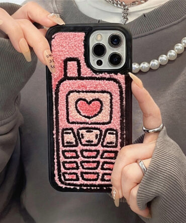 Towel Embroidered Cell Phone Shell