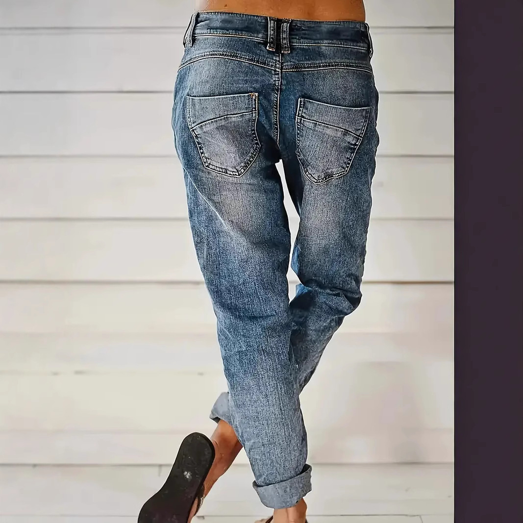 Jeans Relaxed Casual Versatile And Slimming - Image 3