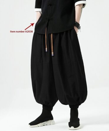 Loose-fit Harem-style Mens Casual Pants
