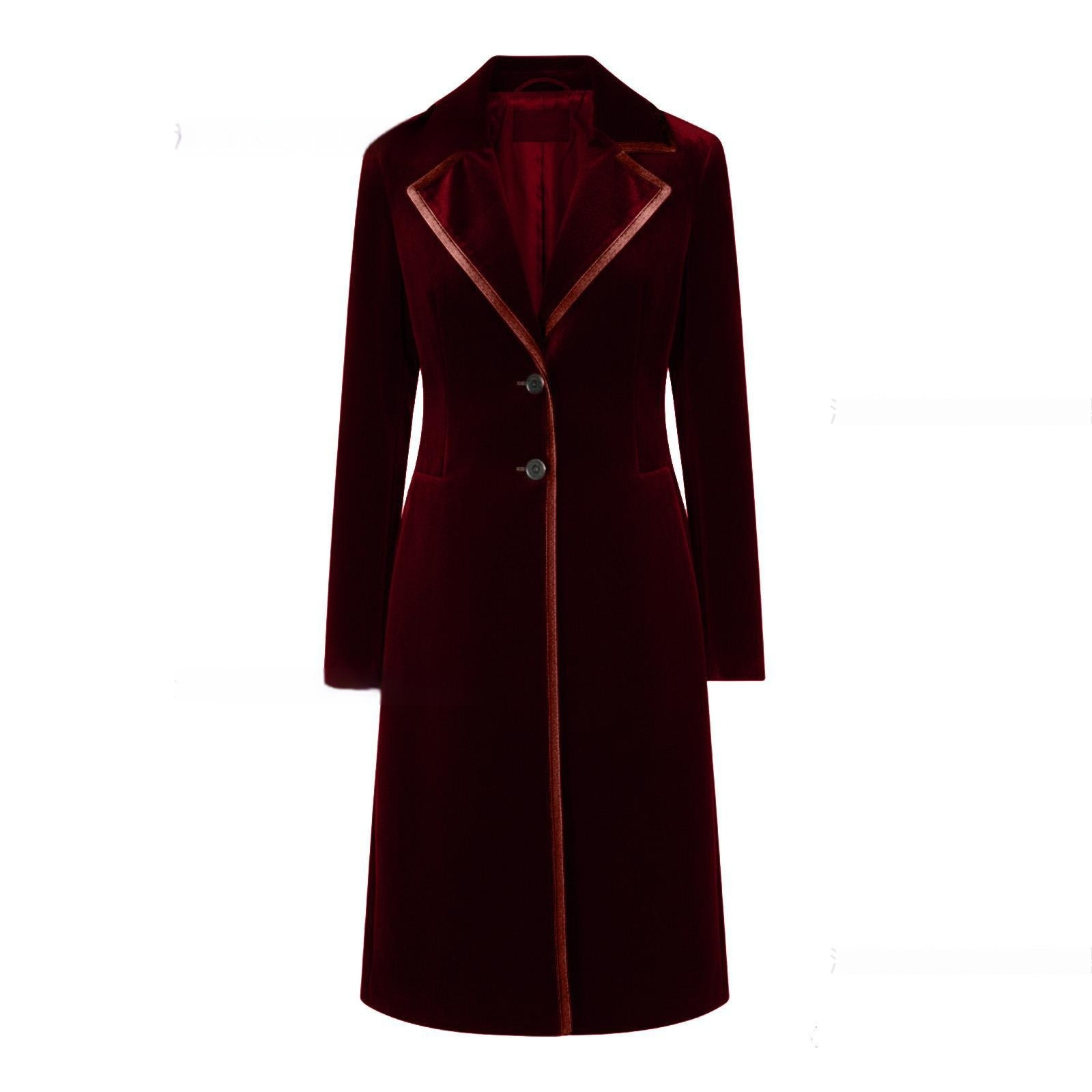 Stylish And Sophisticated Velvet Coat For Women - Image 2