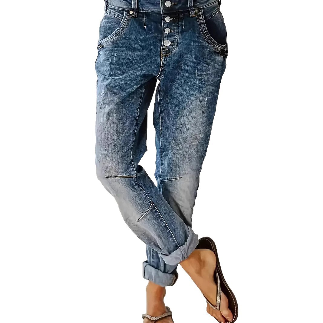 Jeans Relaxed Casual Versatile And Slimming - Image 5