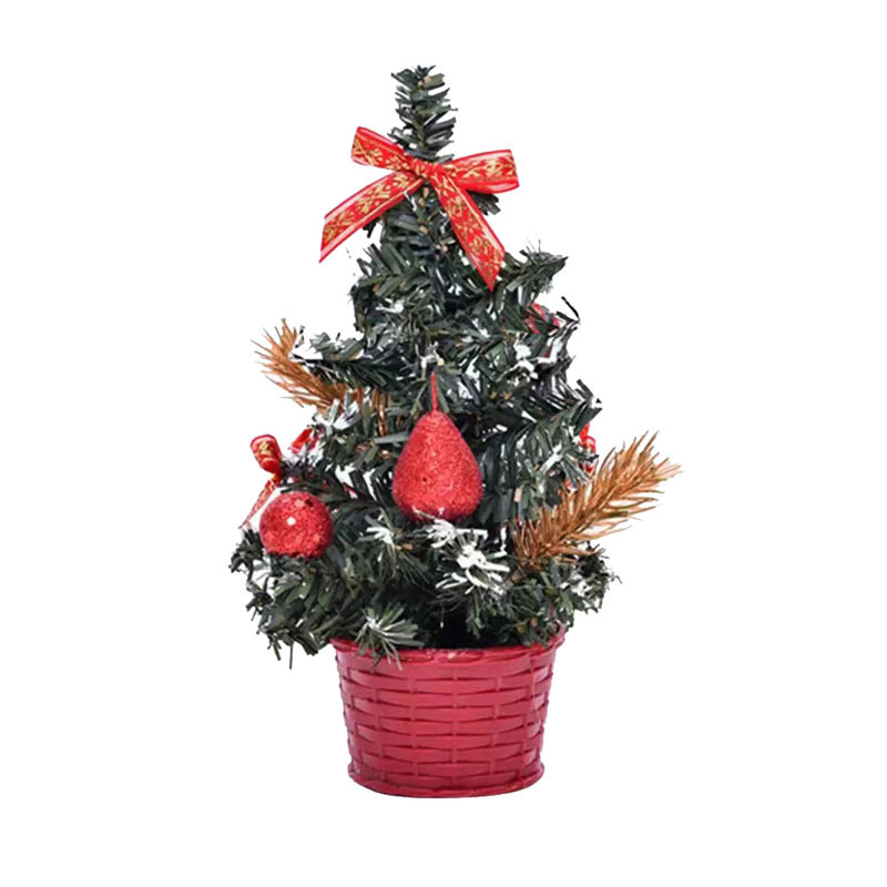 PVC Mini Christmas Tree LED Lights Decoration Desktop Ornaments - Image 7