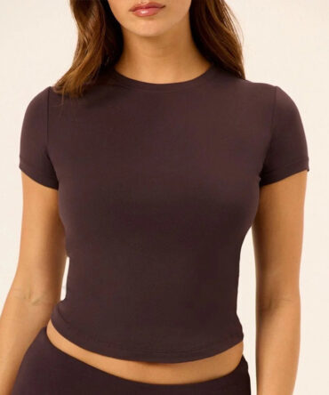 Long-sleeved Yoga Clothes And Small Round Neck Exercise