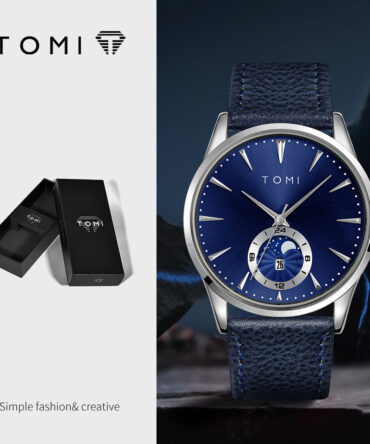 Korean-style Fashionable Round Watch For Men And Women, Simple And Casual