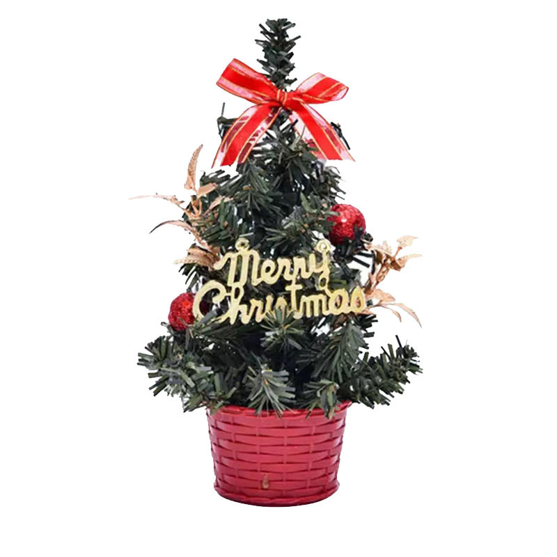 PVC Mini Christmas Tree LED Lights Decoration Desktop Ornaments - Image 8
