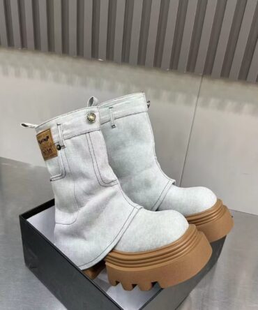 Versatile Casual Thick-soled Fashionable Cigarette Pants Boots For Women