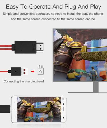 Type-C To HDMI Three In One Mobile Phone Projection Cable