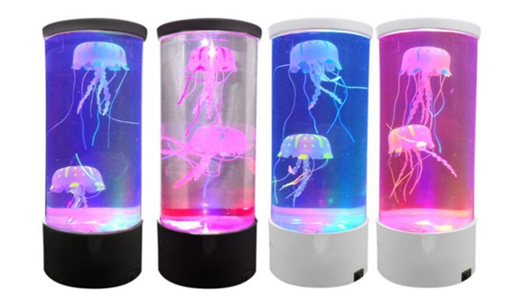LED Jellyfish Aquarium Lamp Night Light USB Powered - Image 7