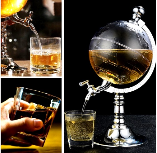 Novelty Globe Wine Decanters Drink Dispenser For Alcohol 1.5L Drinking Game Beer Liquor Dispenser Strainers Bar Accessories New - Image 6