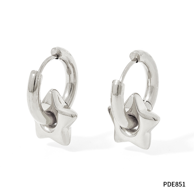 XINGX Earrings Stainless Steel Glossy Earrings - Image 3