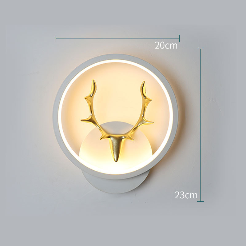 Art Deer Antler Wall Lamp Nordic Remote Control Dimmable Wall Lights - Image 4