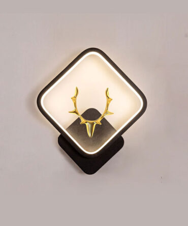 Art Deer Antler Wall Lamp Nordic Remote Control Dimmable Wall Lights