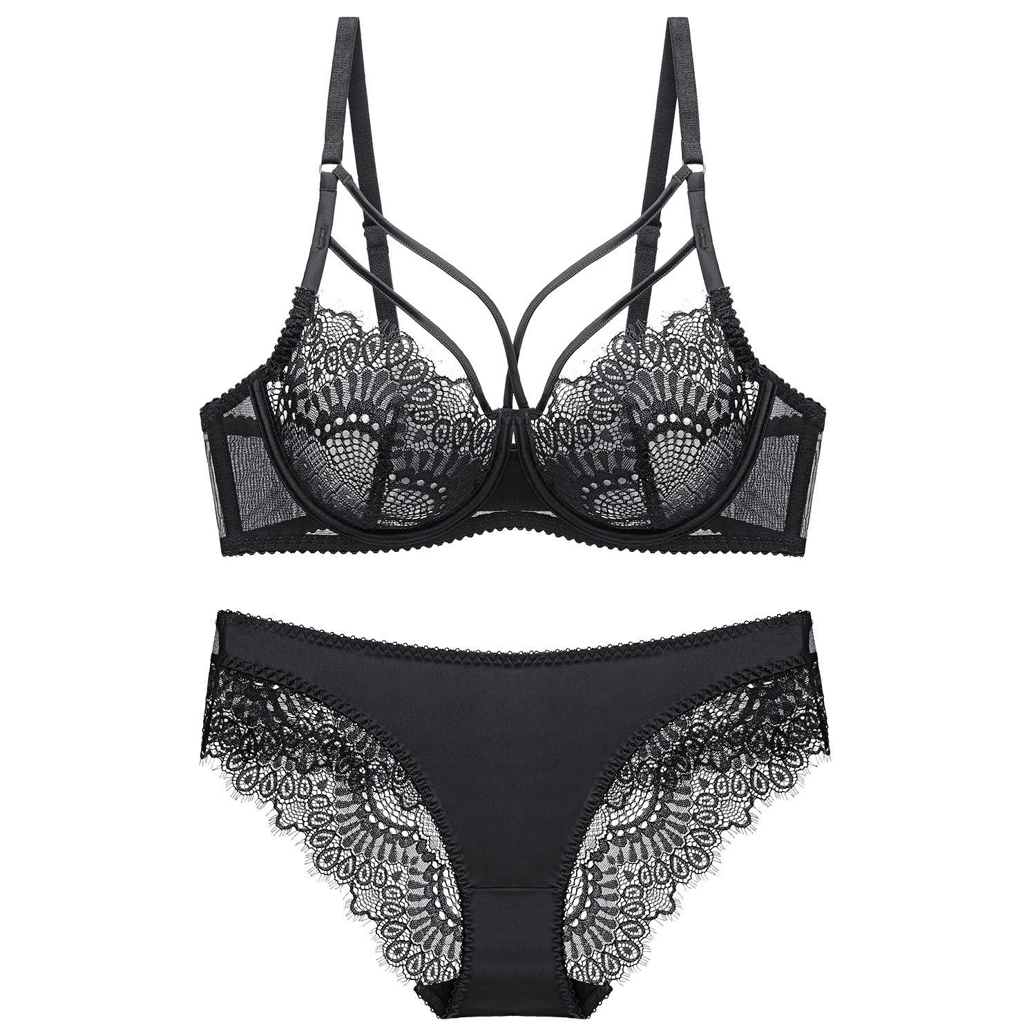 Lace Bra Ladies Sexy Lingerie Bra Set - Image 5