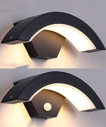 Led Wall Light Curved Moon Induction Wall Light