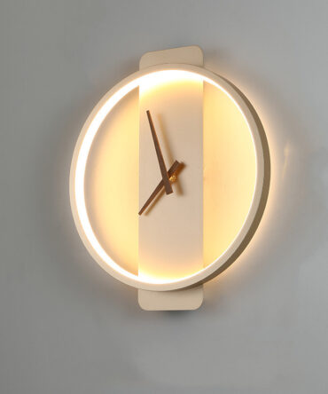 Nordic Wall Lamp Bedroom Bedside Lamp Clock Modeling Lamp