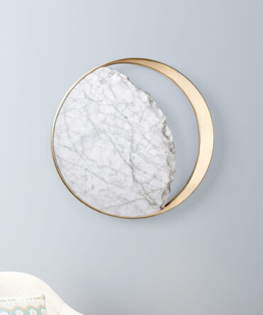 Marble Bedside LED Wall Lamp Creative Art Design Eclipse Wall Sconce Lighting