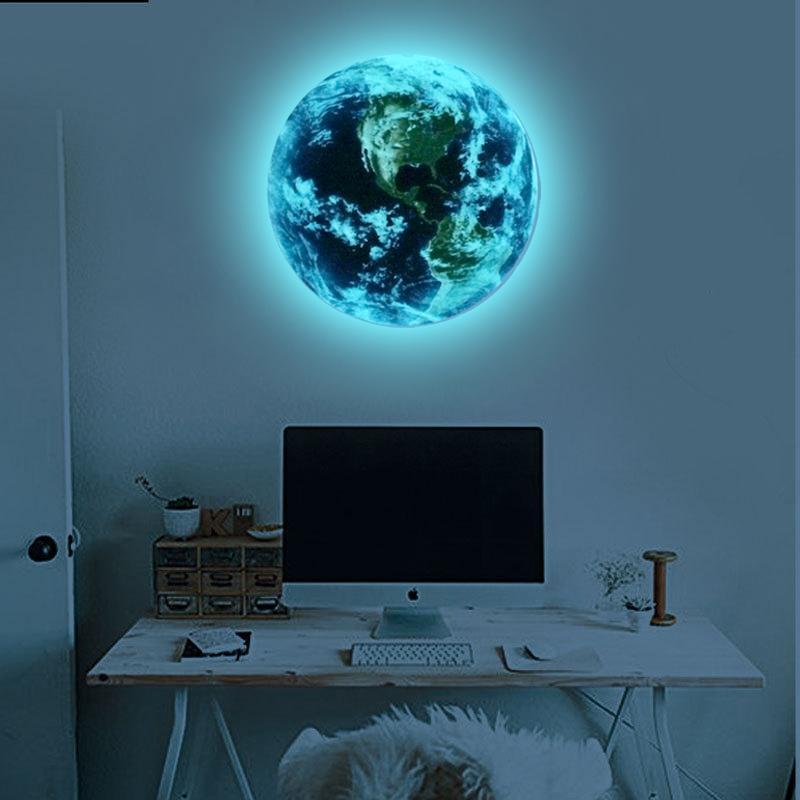 Glow In The Dark 3D Earth Wall Sticker FREE GLOBAL SHIPPING - Image 2